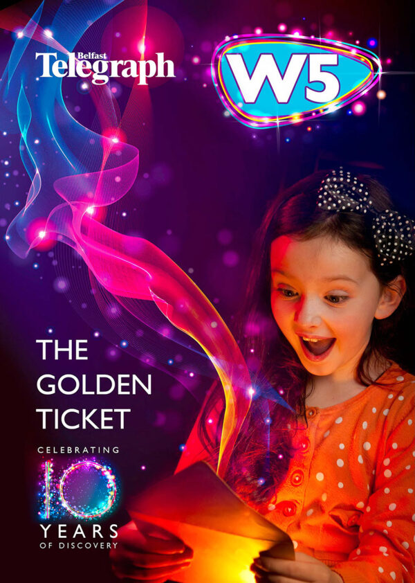 Flyer for W5 Golden Ticket.