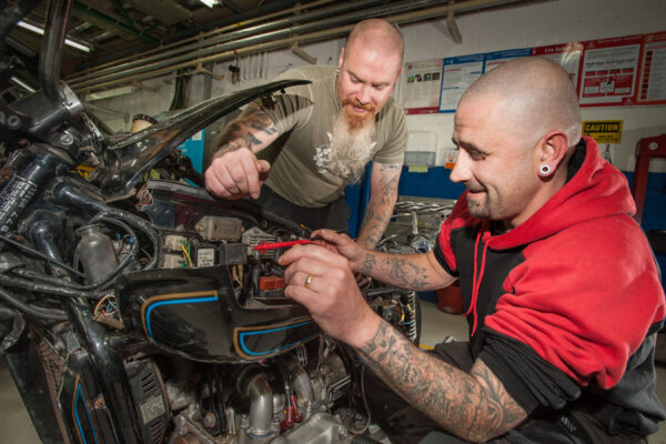 Northern Regional College motorcycle maintainence course PR pic