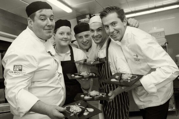 Noel McMeel and crew at Lough Erne resort.