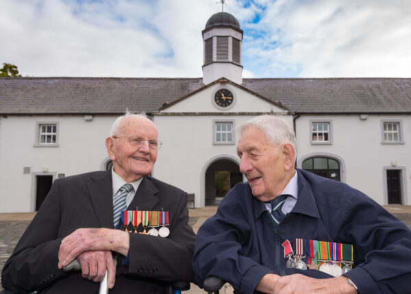 Northern Ireland Appeal press photo with local World War Two veterans Bob Lingwood and Dave Mullin.